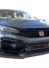 Varis Arising-II Front Bumper Lip Guards for Honda Civic Type-R FK8 2017-2021                                     - VAHO-022 - Image 8