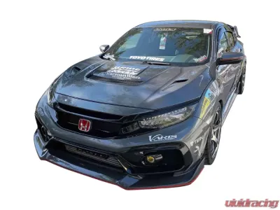 Varis Arising-II Front Bumper Lip Guards for Honda Civic Type-R FK8 2017-2021 - VAHO-022