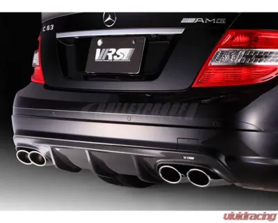 Varis Carbon Steel Rear Diffuser Skirt for Mercedes Benz C63 AMG C Class 2008-2014 - VAM-6302