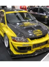 Varis Varis Time Attack Version Brake Duct Cover Set FRP for Mitsubishi Evolution VIII 2003-2005                                     - VAMI-078 - Image 3