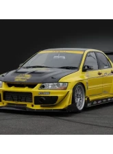 Varis Varis Time Attack Version Brake Duct Cover Set Carbon Mitsubishi Evolution VIII 2003-2005                                     - VAMI-079 - Image 2