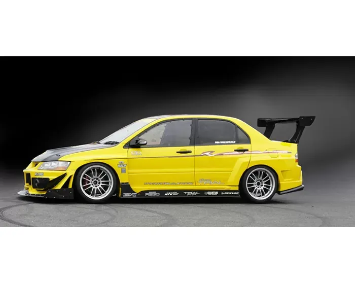 Varis FRP and Carbon Side Skirt and Underboard Kit Mitsubishi EVO VII CT9A 01-02 - VAMI-081