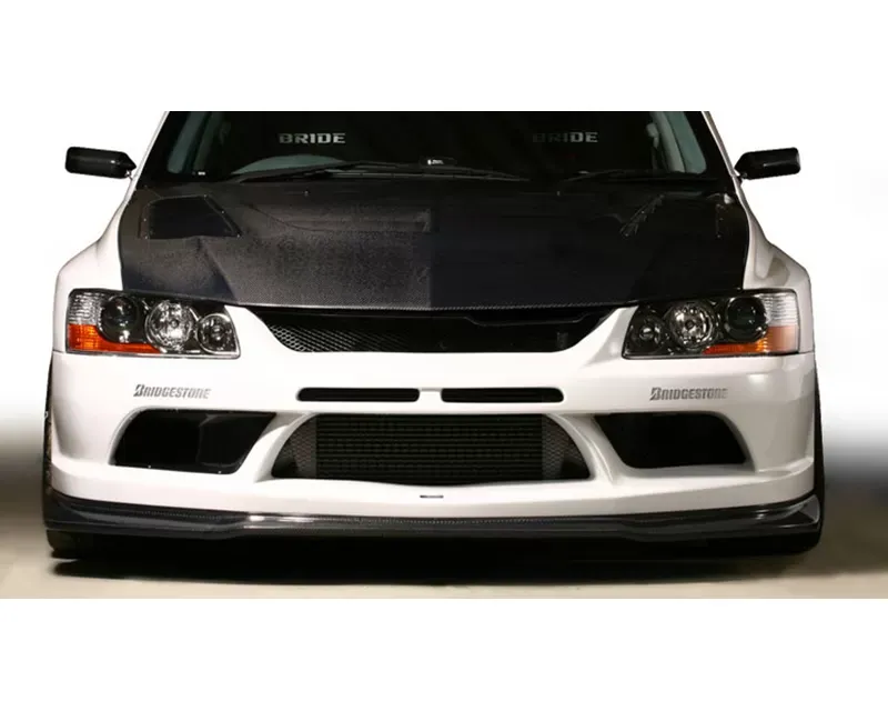Varis Carbon Front Bumper Version 2 | Underlip Carbon Mitsubishi EVO CT9A '09 Ver 06-07 - VAMI-090