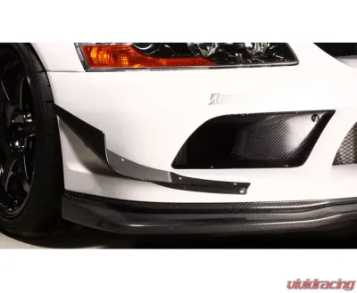 Varis Front FRP Bumper Canard Single for Mitsubishi EVO CT9A 2006-2007 VAMI-095 - VAMI-095