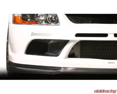 Varis Front Bumper Oil Cooler Guide 2-Piece Set for Mitsubishi EVO CT9A '09 Ver 06-07 - VAMI-096