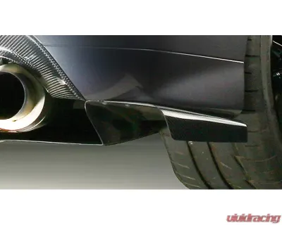 Varis Rear Carbon Diffuser with Optional Side Splitter Fin for Mitsubishi EVO CT9A '06-07 - VAMI-099