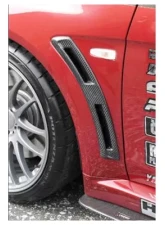 Varis Carbon Fender Duct Set for Mitsubishi Evolution X CZ4A 2007-2016 VAMI-117                                     - VAMI-117 - Image 3