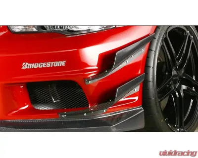 Varis Carbon Double Hyper Canard for Mitsubishi EVO X CZ4A 2008-2015 VAMI-124 - VAMI-124