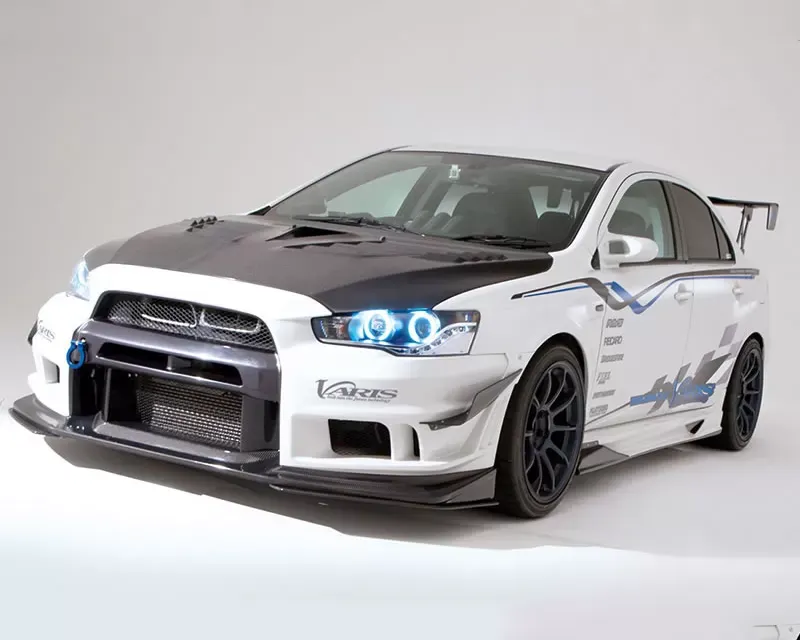 Varis Carbon Center Splitter Fin Mitsubishi EVO X CZ4A 08-15 - VAMI-137