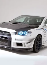 Varis Carbon Center Splitter Fin for Mitsubishi EVO X CZ4A 2008-2015 VAMI-137                                     - VAMI-137 - Image 2