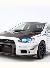 Varis Carbon Center Splitter Fin for Mitsubishi EVO X CZ4A 2008-2015 VAMI-137                                     - VAMI-137 - Image 2