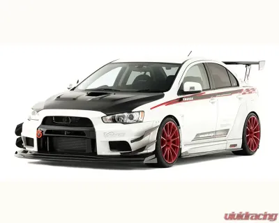Varis Wide Body Full Kit C | FRP-VSDC Front Diffuser for Mitsubishi EVO X CZ4A 2008-2015 - VAMI-152