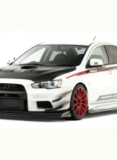 Varis Carbon Wide Body Single Canard for Mitsubishi EVO X CZ4A 2008-2015 VAMI-175                                     - VAMI-175 - Image 2