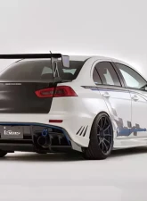 Varis Rear FRP Bumper for Mitsubishi EVO X CZ4A 2008-2015, Lightweight Design                                     - VAMI-204 - Image 2