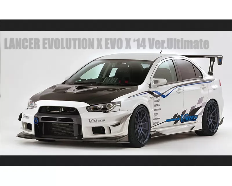 Varis Front FRP Bumper Version 2 Parts Under Flipper Mitsubishi EVO X CZ4A 08-15 - VAMI-210
