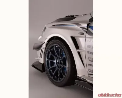 Varis Front FRP Bumper Version 2 with Super Taikyu Under Lip for Mitsubishi EVO X CZ4A 2008-2015 - VAMI-214