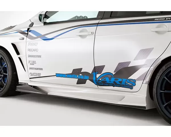 Varis FRP Side Skirt Version 2 with Air Shroud Mitsubishi EVO X CZ4A 08-15 - VAMI-221
