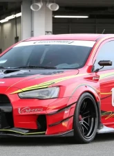 Varis Version 2 Widebody Full Kit B for Mitsubishi Evolution X CZ4A 2008-2015                                     - VAMI-231 - Image 10