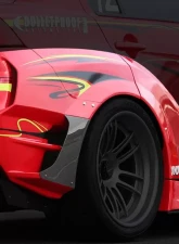 Varis Ver. 2 Widebody Rear Fender Kit with Fender Panel (FRP) for Mitsubishi Evolution X CZ4A                                     - VAMI-237F - Image 5