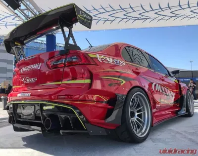 Varis Ver. 2 Widebody Rear Fender Kit with Fender Panel (FRP) for Mitsubishi Evolution X CZ4A - VAMI-237F