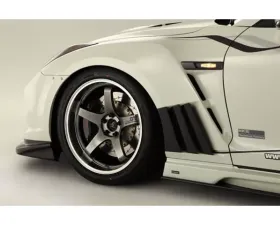 Varis Front Fender FRP with Carbon Louver Fins for Nissan GTR R35 2009-2016