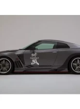 Varis FRP Front Fender with Carbon Louver Fins for Nissan GT-R R35 2011-2016                                     - VANI-090(D) - Image 3