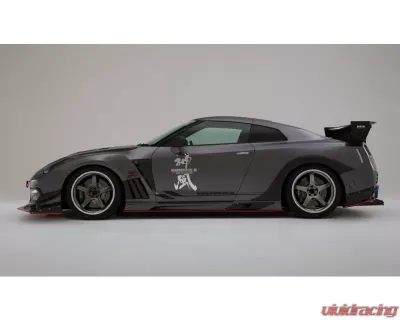 Varis FRP Front Fender with Carbon Louver Fins for Nissan GT-R R35 2011-2016 - VANI-090(D)