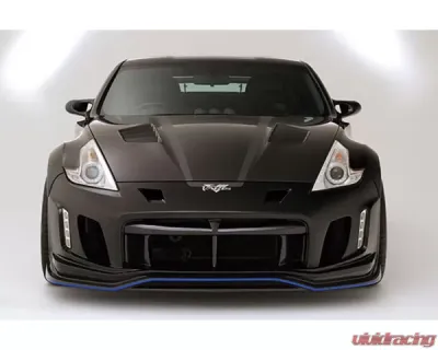 Varis Arising 2 Front Bumper for Nissan 370Z Z34 2009-2018 | Carbon Under Lip Day Light Installation - VANI-093