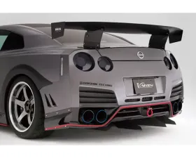 Varis Rear Carbon Bumper for Nissan GTR R35 (2009-2016) | CBA | Louvered Design