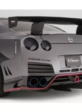 Varis Kamikaze-R Rear Bumper for Nissan GT-R R35 CBA 2008, All FRP Material                                     - VANI-111 - Image 3