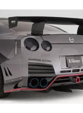 Varis Kamikaze-R Rear Bumper for Nissan GT-R R35 DBA 2009-2019, All FRP Material                                     - VANI-113 - Image 3