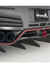 Varis Kamikaze-R Super Sonic Ver. 2 Long Vertical Carbon Fin for Nissan GT-R CBA R35 2009-2016                                     - VANI-204 - Image 4