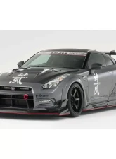Varis Kamikaze-R Super Sonic Side Skirt Big FRP Underboard for Nissan GT-R R35 2009-2016                                     - VANI-216 - Image 3