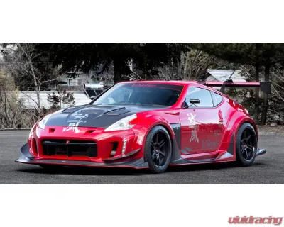 Varis Kamikaze-Z Widebody Front Bumper with Diffuser for Nissan 370Z Z34 2009-2019 - VANI-307