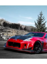 Varis Kamikaze-Z Widebody Front Bumper with Diffuser for Nissan 370Z Z34 2009-2019                                     - VANI-307 - Image 4