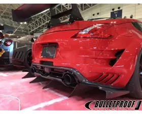 Varis Kamikaze-Z Widebody Rear Diffuser & Side Fins for Nissan 370Z Z34 2009-2019