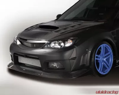 Varis Wide Body Full Kit C for Subaru WRX GRB 2008-2016 | FRP-VSDC Front Diffuser - VASU-136