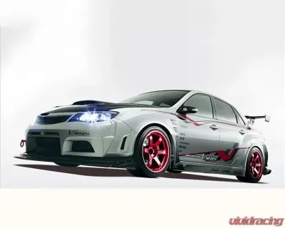 Varis Wide Body Full Kit C | FRP-VSDC Front Diffuser for Subaru STi GVB Sedan 2008-2016 - VASU-142