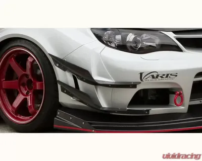 Varis Carbon Single Hyper Canard Set for Subaru WRX GRB 2008-2016 Wide Body Bumper - VASU-146
