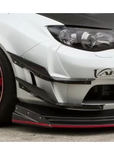 Varis FRP Single Hyper Canard Set for Subaru WRX GRB 2008-2016 Wide Body Bumper                                     - VASU-147 - Image 2