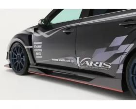 Varis All FRP Ultimate Side Skirt Version 2 for Subaru STi GRB 2008-2016, 2-Piece
