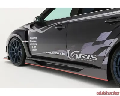 Varis All FRP Ultimate Side Skirt Version 2 for Subaru STi GRB 2008-2016, 2-Piece - VASU-156