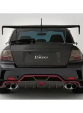 Varis Ultimate Half Carbon Rear Diffuser for Subaru WRX | STI GVB Sedan 2008-2014                                     - VASU-176 - Image 2