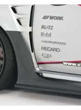 Varis Ver.2 Widebody Front Fender Side Air Panel Set Carbon for Subaru WRX STI GVB 2007-2014                                     - VASU-190 - Image 3