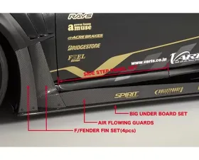 Varis FRP Wide Body Front Fender Fin Set 4-Piece for 2013-2015 Toyota GT-86 ZN6