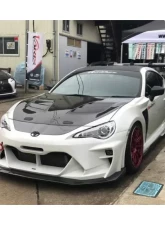 Varis Arising-II Front Bumper Ver.2 with Lip Spoiler FRP for Toyota GT-86 ZN6 2017-2019                                     - VATO-108F - Image 6