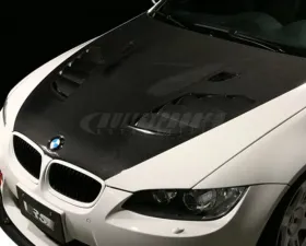 Varis FRP Vented Cooling Hood for BMW E92 M3 2008-2013, Carbon Fiber Finish