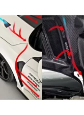 Varis Arising-I Vented Cooling Hood for Honda Civic Type-R FK8 2017-2019, Lightweight Design                                     - VBHO-105V - Image 4