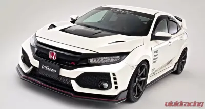 Varis Arising-I Vented Cooling Hood for Honda Civic Type-R FK8 2017-2019, Lightweight Design - VBHO-105V