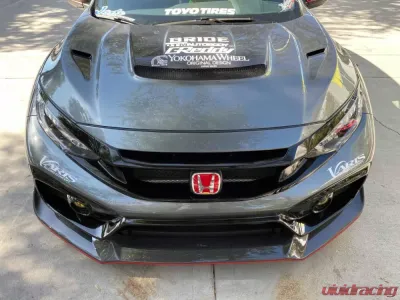 Varis Arising-I Vented Cooling Hood for Honda Civic Type-R FK8 2017-2019, Lightweight Design - VBHO-105V